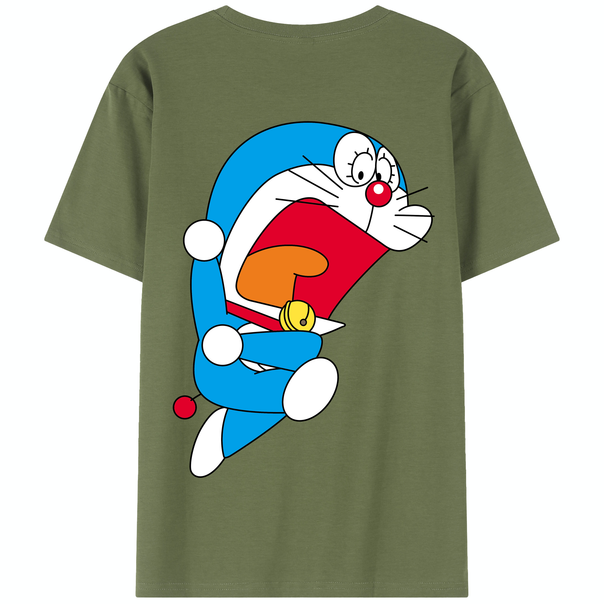 （画像用） ドラえもん Doraemon 綿100％半袖Tシャツ（背面プリント）